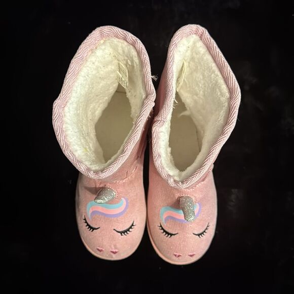 Toddler Girls Iridescent Unicorn Boots - Picture 5 of 8